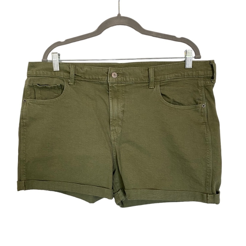 OLD Navy Green Boyfriend Shorts, Size 16